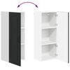 vidaXL K&uuml;chenschrank Kalmar Schwarz 40 x 31 x 100 cm Holzwerkstoff
