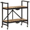 vidaXL K&uuml;chenwagen 87x36x81 cm Mango Massivholz