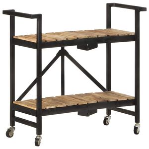 vidaXL K&uuml;chenwagen 87x36x81 cm Mango Massivholz