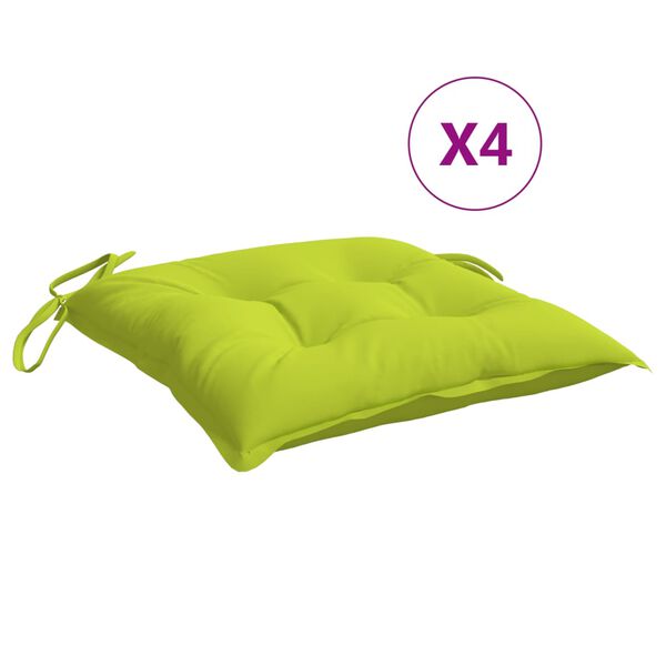 vidaXL Palettenkissen 4 Stk. Hellgr&uuml;n 50x50x7 cm Oxford-Gewebe