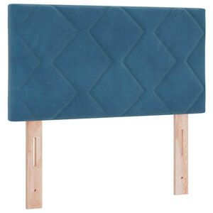 vidaXL LED Kopfteil mit Kopfteil Dunkelblau 80 cm Kunstleder