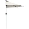 vidaXL Garten-Sonnenschirm Sand 294 x 150 x 223 cm Polyester und Stahl