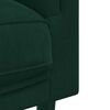 vidaXL Sofa mit Kissen 2-Sitzer Dunkelgr&uuml;n Samt