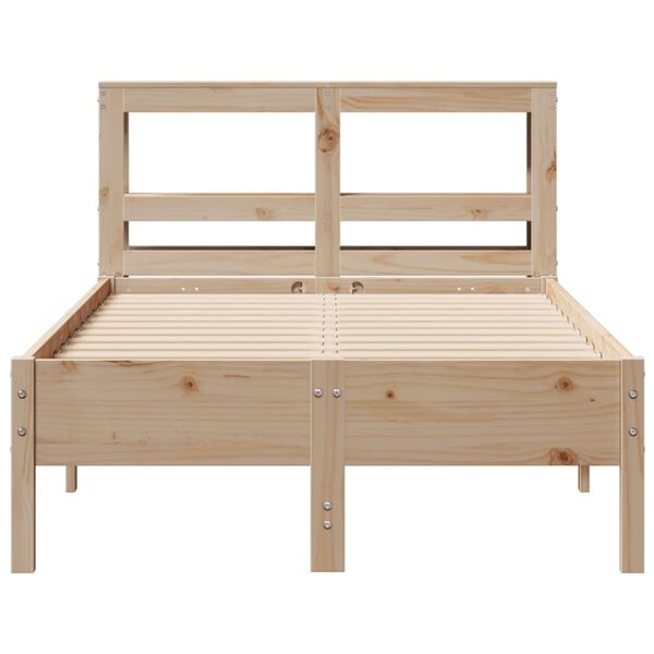 vidaXL Massivholzbett ohne Matratze 100x200 cm Kiefernholz