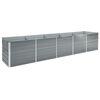 vidaXL Garten-Hochbeet Verzinkter Stahl 400&times;80&times;77 cm Grau