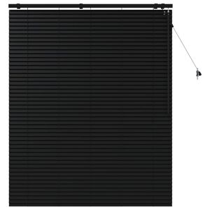 vidaXL Venezianische Jalousie Schwarz 125 x 160 cm 35 mm