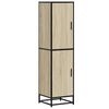 vidaXL Highboard Sonoma-Eiche 35,5x35x139 cm Holzwerkstoff Metall