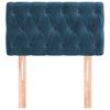 vidaXL Kopfteil Dunkelblau 80x7x78/88 cm Samt