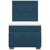 vidaXL Boxspringbett mit Matratze Blau 90x200 cm Samt