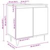 vidaXL Badschrank Artisan-Eiche 58x33x60 cm Holzwerkstoff