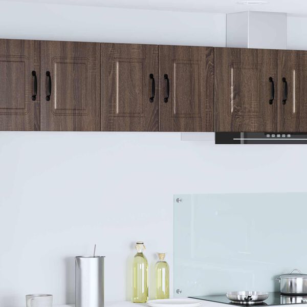 vidaXL K&uuml;chenschrank mit T&uuml;r 2 pcs Braun Eichen-Optik 30 x 31 x 40 cm