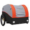 vidaXL Fahrradanh&auml;nger Schwarz und Orange 45 kg Eisen
