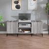 vidaXL Plattenschrank Grau Sonoma 121x38x48 cm Holzwerkstoff
