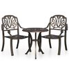 vidaXL 3-tlg. Bistro-Set Aluminiumguss Bronzen
