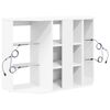 vidaXL Eck-LED-TV-Schrank Wandmontiert Wei&szlig; 100x40x68cm Holzwerkstoff