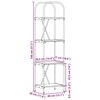 vidaXL B&uuml;cherregal Schwarz Eichen-Optik 40 x 30 x 146 cm Holzwerkstoff