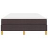 vidaXL Boxspringbett mit Matratze Dunkelbraun 120 x 200 cm Stoff