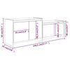 vidaXL TV-Schrank R&auml;uchereiche 146,5x35x50 cm Holzwerkstoff