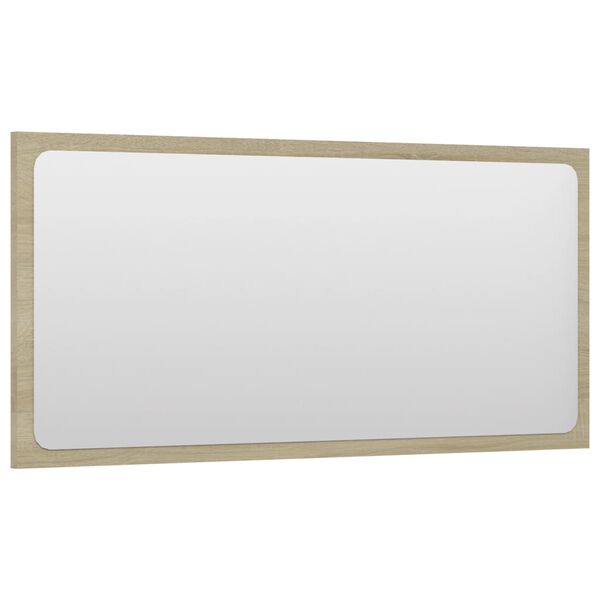 vidaXL Badspiegel Sonoma-Eiche 80x1,5x37 cm Holzwerkstoff