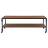 vidaXL Couchtisch mit Ablage 120x60x40 cm Massivholz Tanne