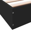 vidaXL Bettgestell ohne Matratze Schwarz 180x200 cm Holzwerkstoff