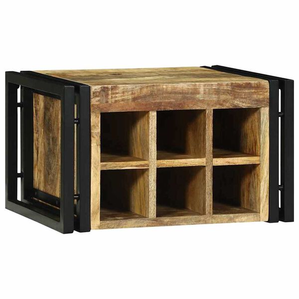 vidaXL Weinregal 2 pcs 46 x 35 x 27,5 cm Massivholz Mango