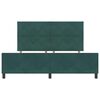 vidaXL Boxspringbett mit Kopfteil Dunkelgr&uuml;n 180 x 200 cm Samt