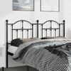 vidaXL Kopfteil Metall Schwarz 135 cm