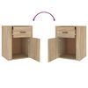 vidaXL Nachttisch Sonoma-Eiche 50x36x60 cm Holzwerkstoff