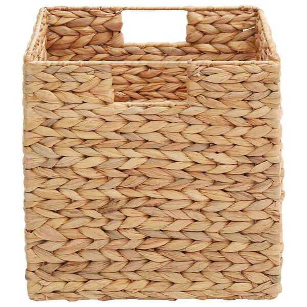 vidaXL Aufbewahrungsk&ouml;rbe 2 pcs Natur 28 x 28 x 28 cm Wasserhyazinthe