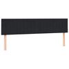 vidaXL Boxspringbett mit Matratze Schwarz 200x220 cm Samt