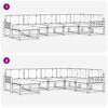 vidaXL Outdoor-Sofagarnitur mit Kissen 7 pcs Natur und Creme
