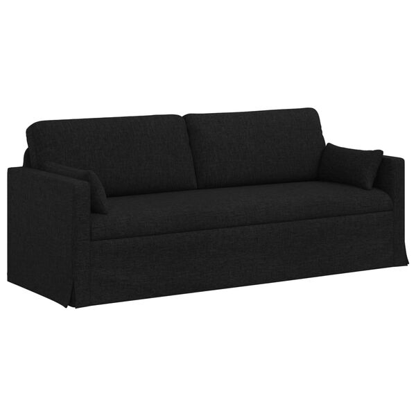 vidaXL Sofa Schwarz Gesamtabmessungen: 198 x 78 x 80 cm (B x T x H)