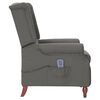 vidaXL Massagesessel Hellgrau Stoff