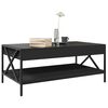 vidaXL Couchtisch mit Infinity-LED Schwarz 90x50x38 cm
