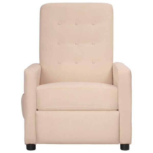 vidaXL Relaxsessel Taupe Stoff