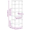 vidaXL B&uuml;cherregal Graues Sonoma 40 x 29,5 x 115 cm Holzwerkstoff