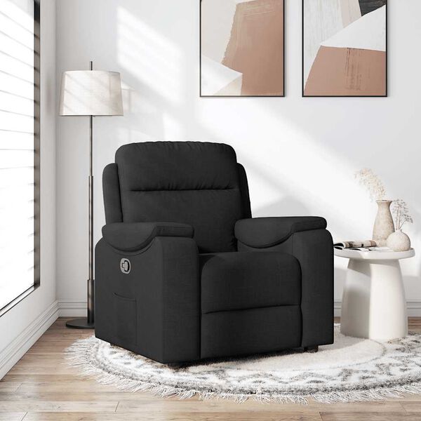 vidaXL Relaxsessel Schwarz Stoff