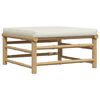 vidaXL 3-tlg. Garten-Lounge-Set mit Kissen Bambus