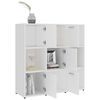 vidaXL B&uuml;cherregal Wei&szlig; 90x30x90 cm Holzwerkstoff