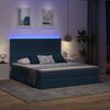 vidaXL Bett mit Stauraum und LED mit LED Blau 160 x 200 cm Polyester