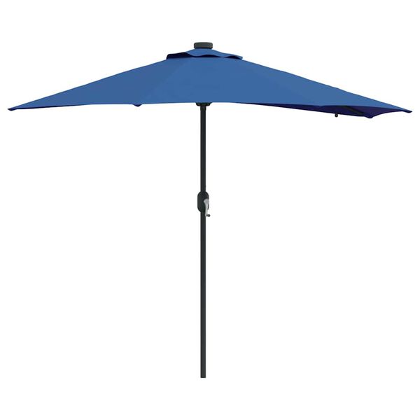 vidaXL Garten-Sonnenschirm Azurblau 294 x 150 x 223 cm