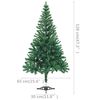 vidaXL K&uuml;nstlicher Weihnachtsbaum Beleuchtung Kugeln 120cm 230 Zweige