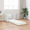 vidaXL Schlafsofa 60cm Wei&szlig; Kunstleder