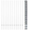 vidaXL Zaun mit Pfosten Silber 1.6 x 25 m Stahl
