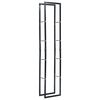 vidaXL Brennholzregal Schwarz 40&times;25&times;200 cm Stahl