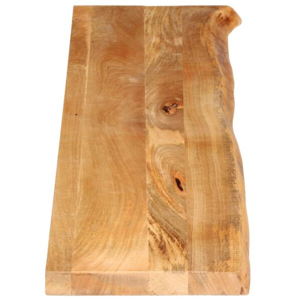 vidaXL Tischplatte mit Baumkante 140x30x3,8 cm Massivholz Mango