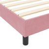 vidaXL Boxspringbett mit Kopfteil Rosa 90 x 190 cm Samt