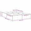 vidaXL Aufbewahrungsbettgestell Schwarz Eichen-Optik 160 x 200 cm
