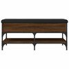 vidaXL Schuhbank Braun Eichen-Optik 102x42x45 cm Holzwerkstoff